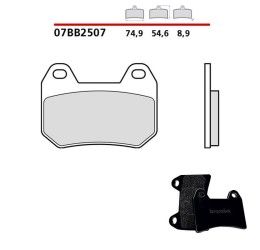 Rear brake pads Brembo for BMW K 1200 LT 97-09 Genuine parts Carbon Ceramic 07BB2507