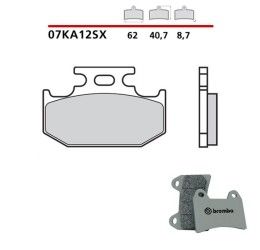 Rear brake pads Brembo for Kawasaki KX 125 89-94 SX sintered 07KA12SX