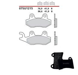 Rear brake pads Brembo for triumph bonneville america 800 02-07 Genuine parts Carbon Ceramic 07SU1215
