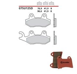 Rear brake pads Brembo for triumph bonneville america 800 02-07 SD sintered 07SU12SD