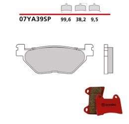 Rear brake pads Brembo for Yamaha TDM 900 ABS 05-07 SP sintered 07YA39SP