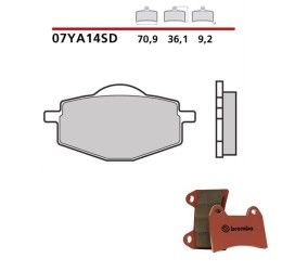 Rear brake pads Brembo for Yamaha XT 600 E 90-03 SD sintered 07YA14SD