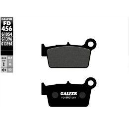 Rear brake pads Galfer for Beta RR 125 4T 2006 G1370 semi metal FD456G1054