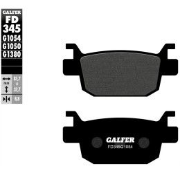 Rear brake pads Galfer for Honda ADV 350 ABS 2022 G1370 semi metal FD345G1054