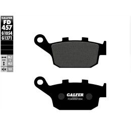 Rear brake pads Galfer for Honda NC 750 S ABS 2014 G1370 semi metal FD457G1054