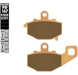 Rear brake pads Galfer for Kawasaki ER6N ABS 2006 G1371 sintered street FD167G1371