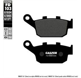 Rear brake pads Galfer for Kawasaki Z 650 RS 2020 G1370 semi metal FD103G1054