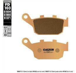 Rear brake pads Galfer for Kawasaki Z 650 RS 2020 G1371 sintered street FD103G1371