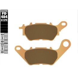 Rear brake pads Galfer for Yamaha R3 15-23 G1370 sintered street FD484G1370
