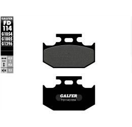 Rear brake pads Galfer for Yamaha WR 125 2T 90-97 G1370 semi metal FD114G1054