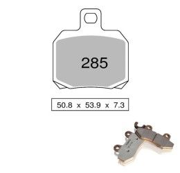 Rear brake pads Nissin for Aprilia Caponord 1000 ABS 01-07 Sintered ST/MX 03 442P28503