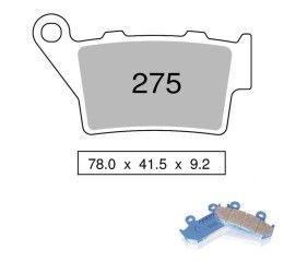 Rear brake pads Nissin for Aprilia Caponord 1200 13-16 Organic SS 04 442P27504