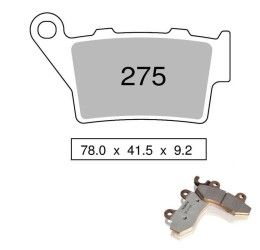 Rear brake pads Nissin for Aprilia Caponord 1200 13-16 Sintered ST/MX 03 442P27503