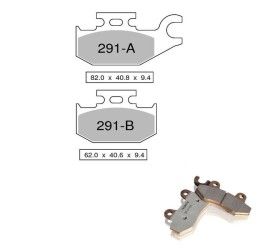 Rear brake pads Nissin for bombardier atv outlander 400 max ho 07-09 Sintered ST/MX 03 442P29103