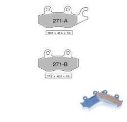 Rear brake pads Nissin for Yamaha XTZ 750 Supertenerè 89-98 Organic SS 04 442P27104
