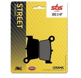 Rear brake pads SBS for Beta RR 125 4T 06-24 HF ceramic street 861HF