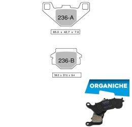 Rear brake pads Trofeo by Ognibene for aprilia sx 125 (16cv) 11kw 08-10 Organic 00 43023600