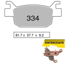 Rear brake pads Trofeo by Ognibene for Honda SH 150 i 09-25 Sintered 01 43033401