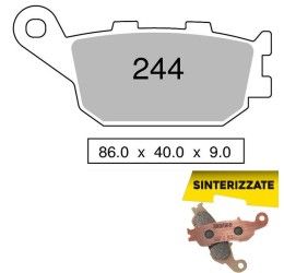Rear brake pads Trofeo by Ognibene for Yamaha MT-09 13-25 Sintered 01 43024401