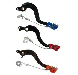 CNC machined Alloy rear brake pedal Racetech for KTM 125 SX 00-15 - Color BLACK-ORANGE