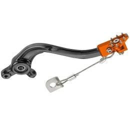 CNC machined Alloy rear brake pedal Innteck for KTM 125 SX 11-15 - Color BLACK-ORANGE