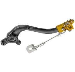 CNC machined Alloy rear brake pedal Innteck for Suzuki RMZ 450 08-25 - Color BLACK-GOLD