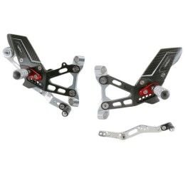 Rear sets Lightech R-VERSION for BMW S 1000 RR 19-24 with fold up footpeg