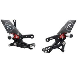 Rear sets Lightech R-VERSION for Yamaha R3 15-24 with fold up footpeg