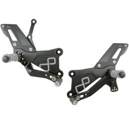 Rear sets Lightech TRACK-USE for Yamaha R3 15-24 with fixed footpeg