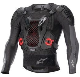 Body Protector Alpinestars bionic plus v2 color Black-Gray-Red