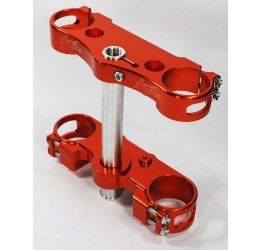 Kite MX-EN triple clamps cnc machined anodized for KTM 250 EXC-F 14-23 (offset 22)