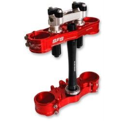 Neken SFS model triple clamps cnc machined for Honda CRF 250 R 13-17 red Offset 20 mm (25/32