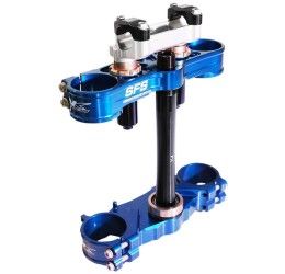 Neken SFS model triple clamps cnc machined for Husqvarna TC 125 15-22 blu Offset 22 mm (7/8