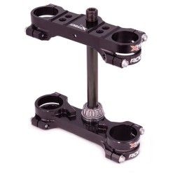 Xtrig Rocs Tech triple clamps cnc machined fixed offset for GasGas MC 50 24-25 black