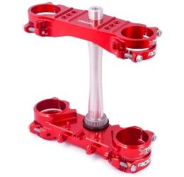 Xtrig Rocs Tech triple clamps cnc machined fixed offset for Honda CRF 250 R 14-17 red (offset 20mm)