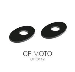 Barracuda plate for direction indicators on fairing CF Moto