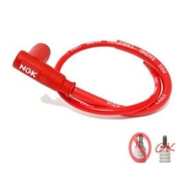 NGK RACING CR5 cable spark plug 90° for removable terminal nut