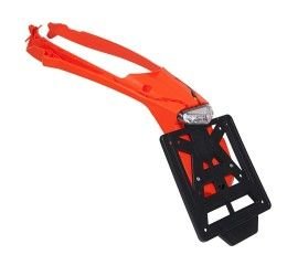 Racetech INTEGRA racing license plate holder not street approved with LED light for KTM 125 EXC 17-19