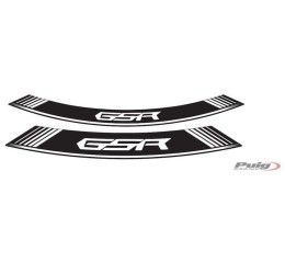 Puig stickers rims suzuki gsr white - the set consists of 8 adhesive stripes - cod. 5989b