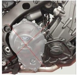 Right engine protection 2 RACE version Faster96 by RG for Yamaha Tracer 900 21-25