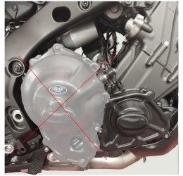 Right engine protection 2 RACE version Faster96 by RG for Yamaha MT-09 Y-AMT 24-25