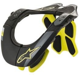 Neck protector Alpinestars bionic neck support tech 2 color Black-Fluorescent Yellow