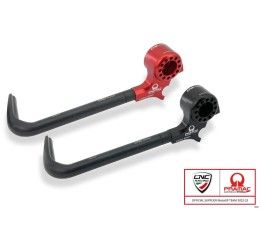 CNC Racing Lever Guard Clutch lever protector with bar end mirror housing Pramac Limited Edition for Ducati Scrambler 400 Sixty 2 16-20