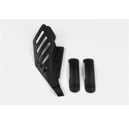 UFO frame guards for KTM 250 EXC-F 05-07 (with pipe grid protection) - Color Black-001