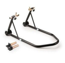 Puig rear stand with double black oscillating arm - equipped with 4 wheels in nylon.