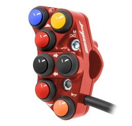 Left handlebar switch Street Jetprime Red for Ducati Multistrada 950 17-21