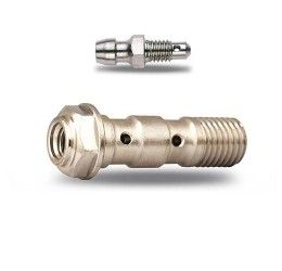 Brake fitting with bleeder Brembo double M10 x 1.25mm