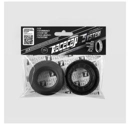 Racecap System Rear wheel for Husaberg FE 570 09-12 color black (kit Caps + FLC dust cover)
