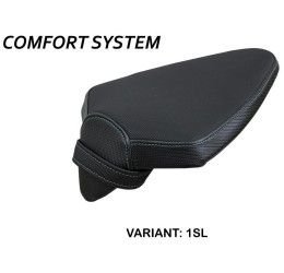Seat cover passenger TappezzeriaItalia Hollis comfort system model for Aprilia Tuono V4 1100 Factory 21-23