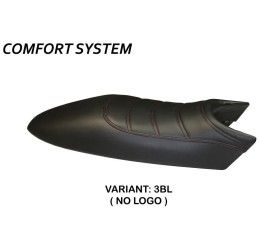 Seat cover TappezzeriaItalia Total Black comfort system model for Ducati Monster 695 06-07